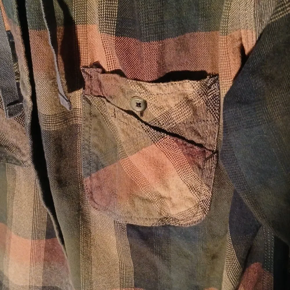 Carhartt Multicolor Plaid Hoodie RL12 - Picture 2 of 10